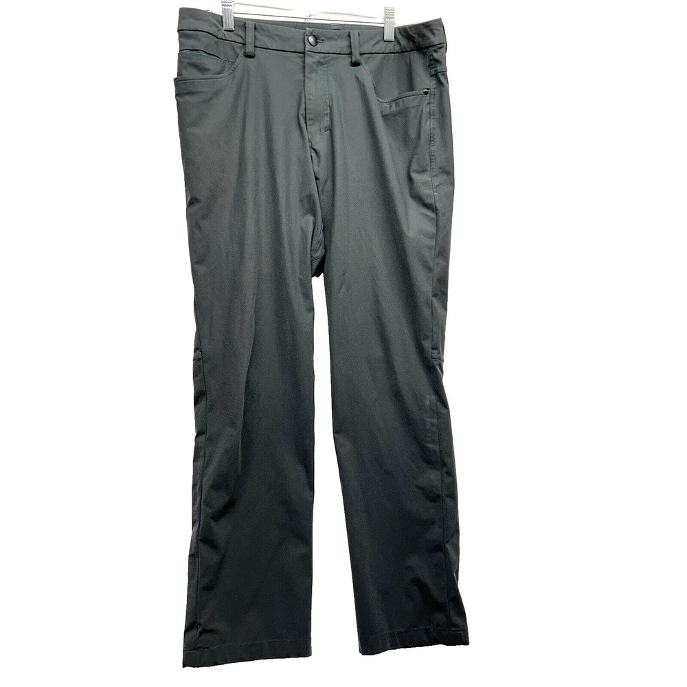 Lululemon ABC Warpstreme Men's Grey 34x30.5 Chino Pants (H8)